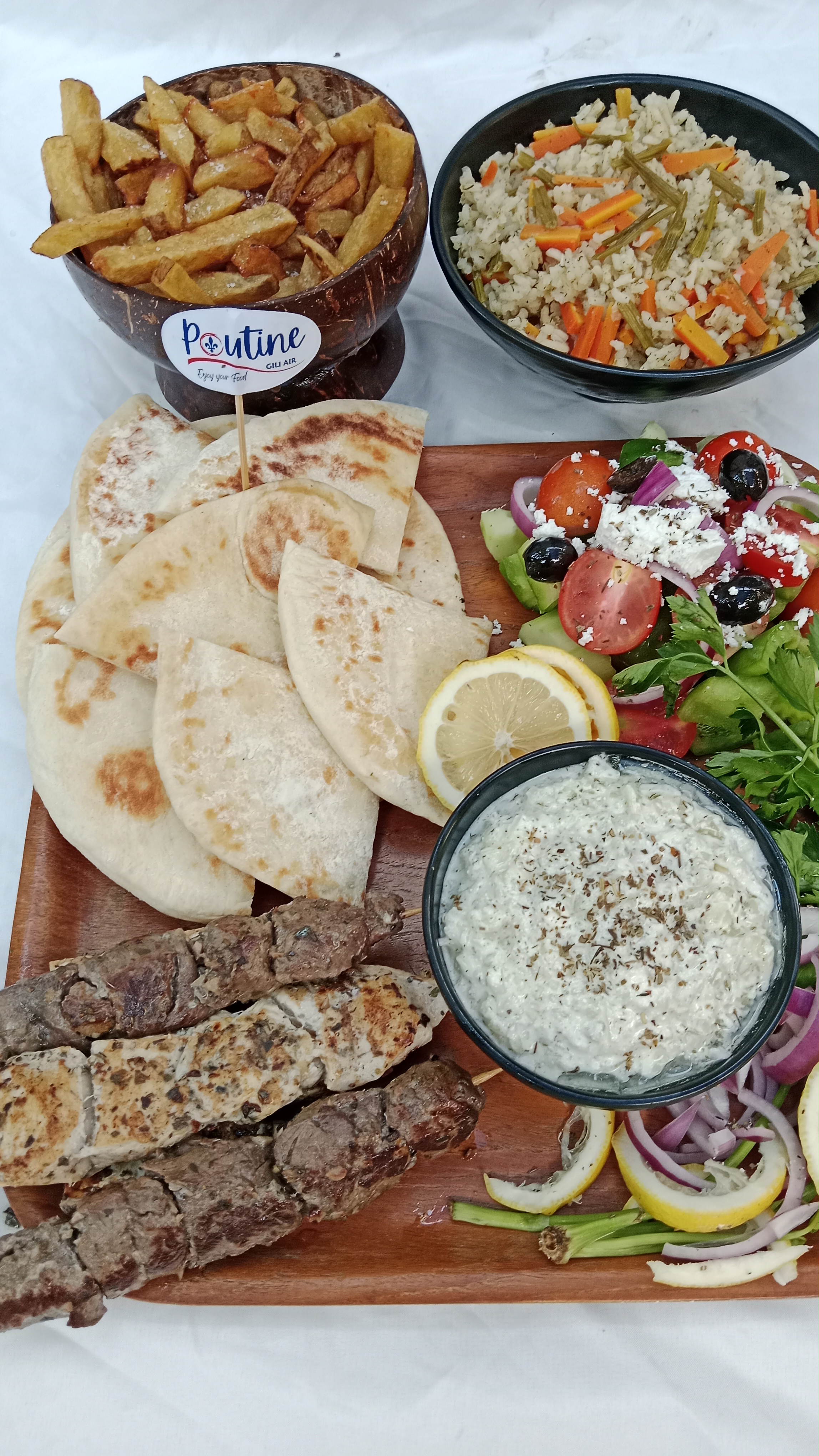 Poutine Gili Air - Family Greek Platter