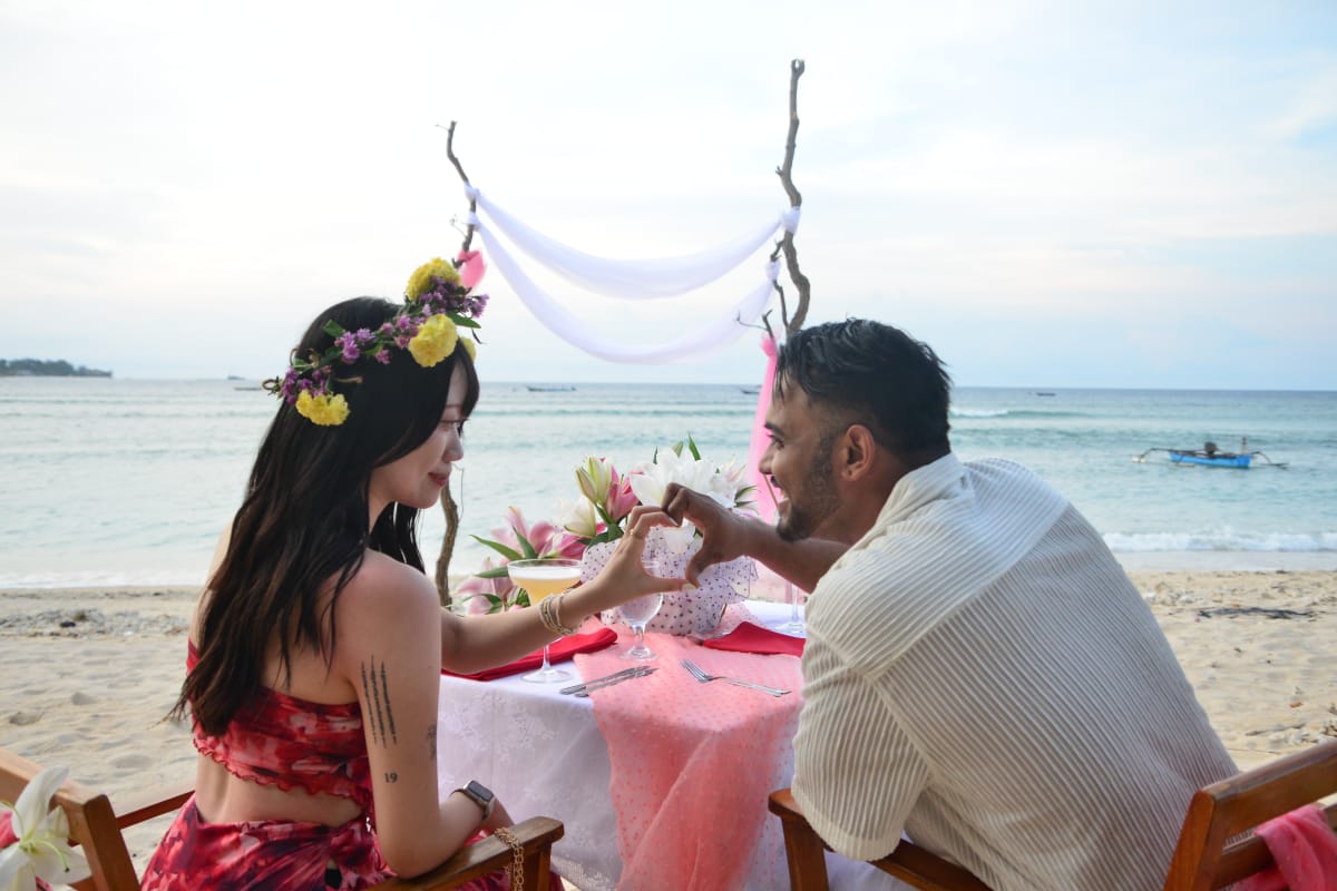 Poutine Gili Air - Romantic setup