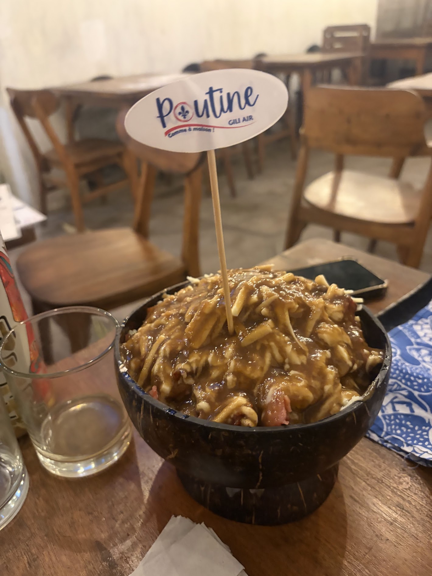 Poutine Gili Air - Poutine close-up