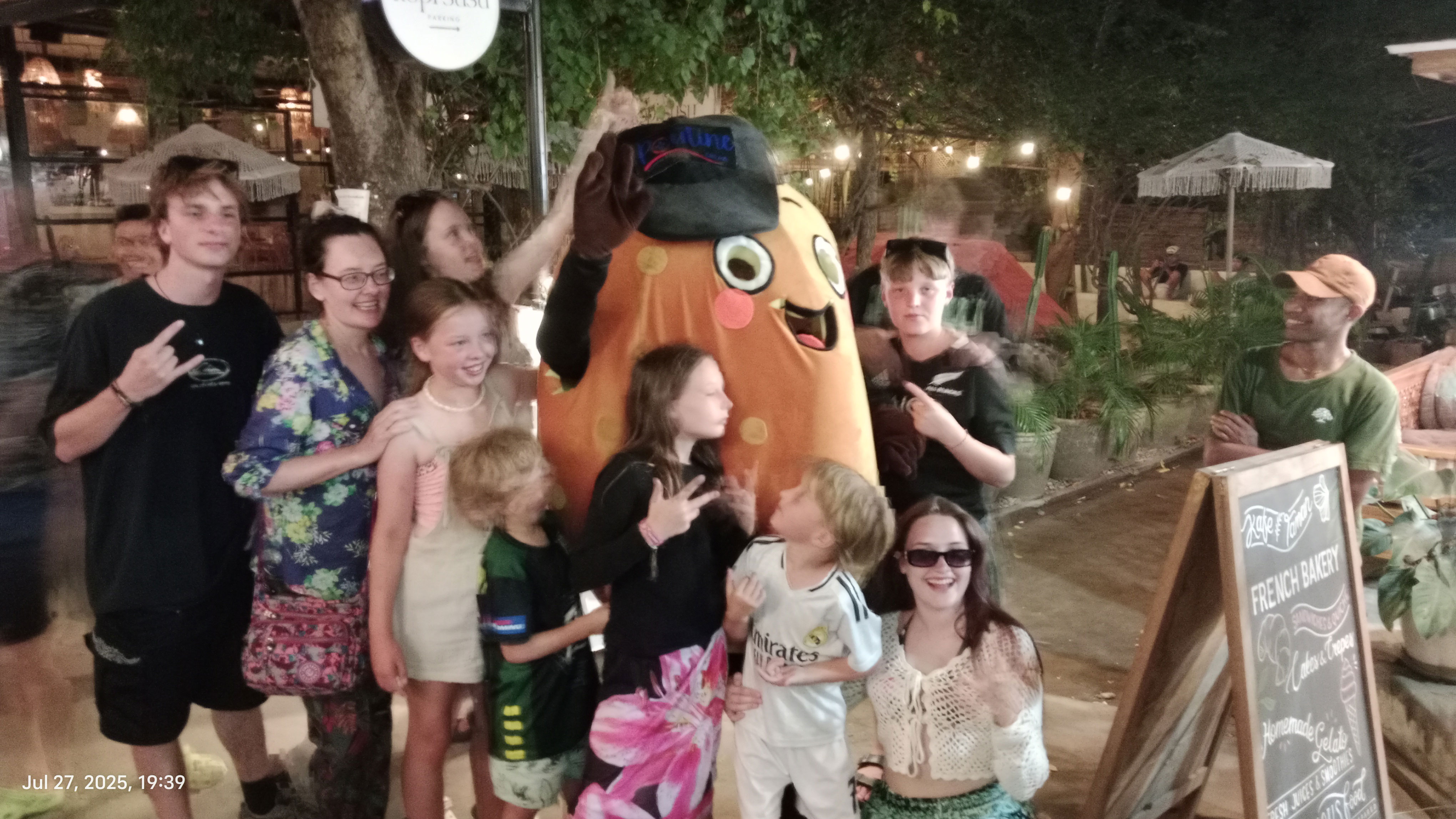 Pom Pom mascot with guests